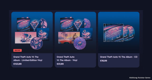 Grand-Theft-Auto-VI-The-Album-Pre-Order-170926 Die Limited Edition von Grand Theft Auto VI: The Album war bereits wenige Minuten nach Vorverkaufs-Start ausverkauft.