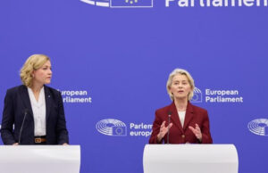 Kids Act der EU-Kommission trifft auch Games-Branche Digital-Kommissarin Henna Virkkunen und EU-Präsidentin Ursula von der Leyen am 17. September bei der Vorstellung des Kids Act in Brüssel.