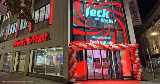 MediaMarkt-Tech-Village-Koeln-010926 Noch wenige Wochen zuvor stand an dieser Stelle ein Saturn-Markt: Das MediaMarkt Tech Village in der Hohe Straße in Köln ist seit dem 27. August 2026 geöffnet.