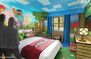 Minecraft World bekommt Minecraft Hotel Noch ist es ein Entwurf - doch ab 2027 sollen die ersten Gäste im Minecraft Hotel übernachten können.