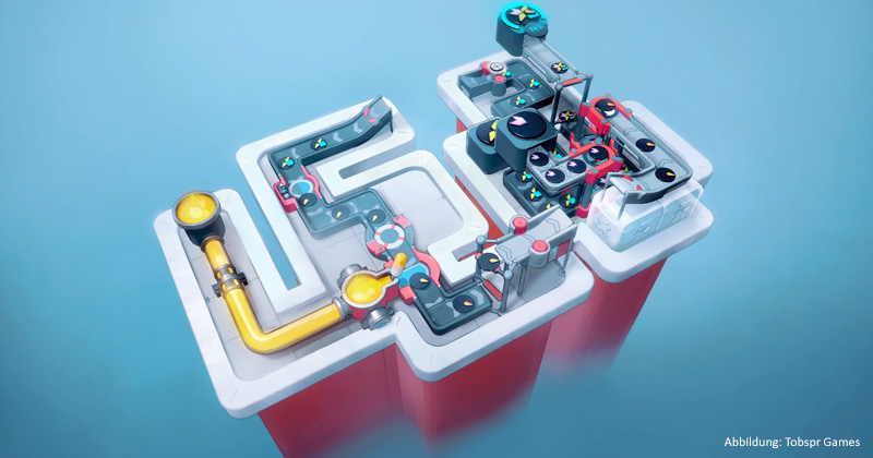 Wer die 'Exzesse' von Shapez kennt, wird dankbar sein für die überschaubaren, aber nicht weniger kniffligen Problemstellungen von Puzzlez: A Shapez Game.