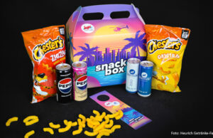 Logo Getränkemärkte vermarkten ‚Gaming Snackbox‘ zum GTA 6-Start Chips, Cola, Energy-Drink und Türschild: Die 'Gaming Snackbox' ist ab 2.11.26 in den Logo-Märkten erhältlich.
