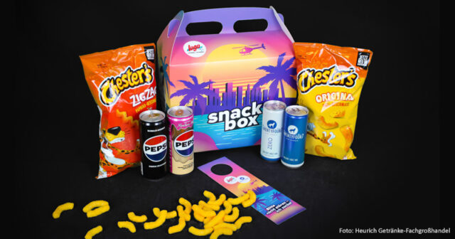 Heurich-Logo-Gaming-Snackbox-261026 Chips, Cola, Energy-Drink und Türschild: Die 'Gaming Snackbox' ist ab 2.11.26 in den Logo-Märkten erhältlich.