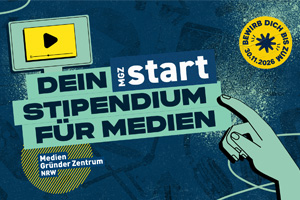 12.000 Euro Förderung, Qualifizierungsprogramm und Branchennetzwerk für Mediengründer:innen in NRW - jetzt bewerben!